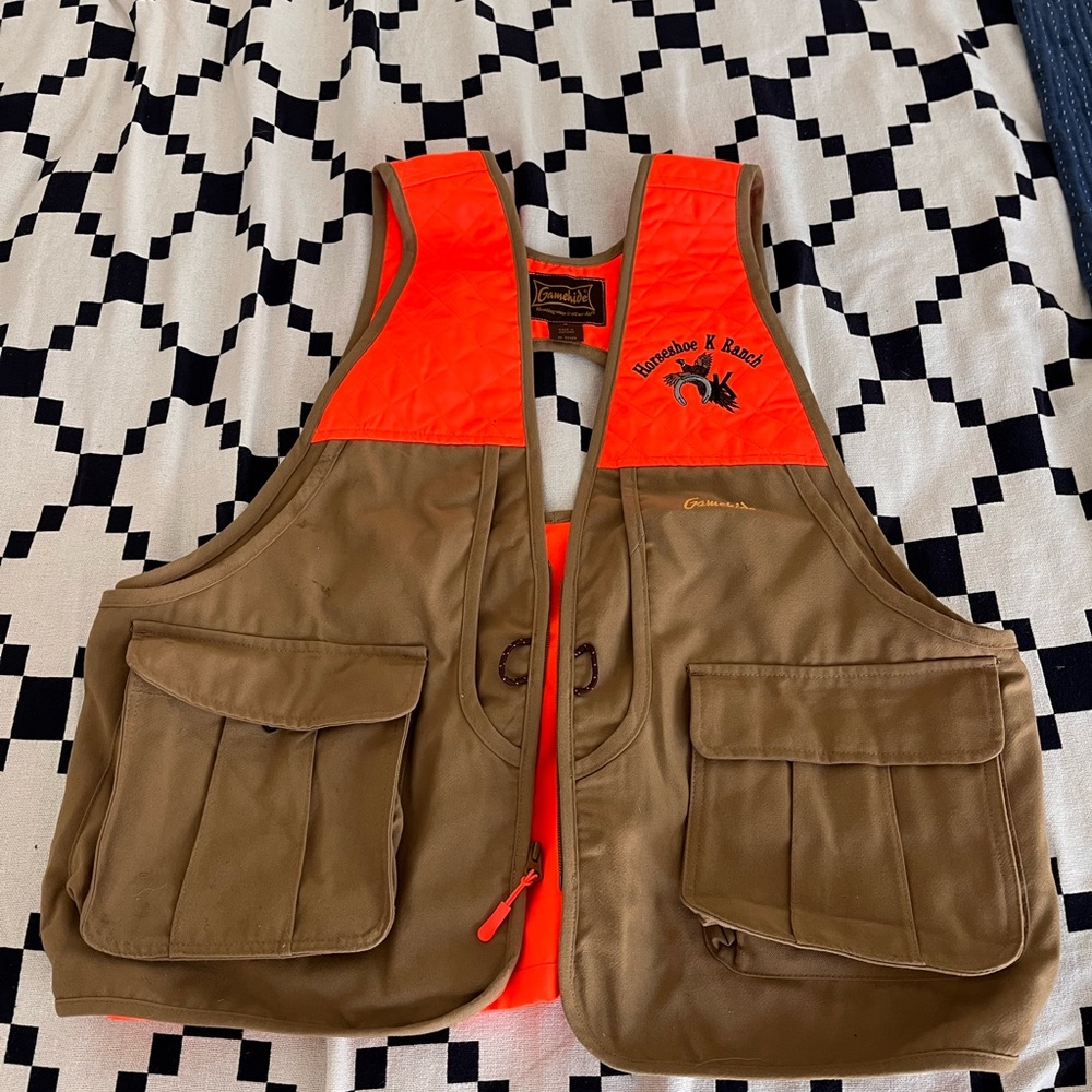 Gamehide Men's Orange and Brown Hunting Vest